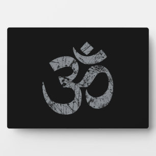 Grunge OM Symbol Spiritualiteit Yoga Fotoplaat