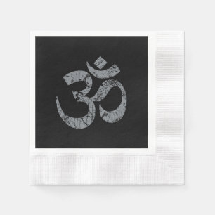Grunge OM Symbol Spiritualiteit Yoga Servet