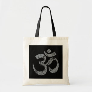 Grunge OM Symbol Spiritualiteit Yoga Tote Bag