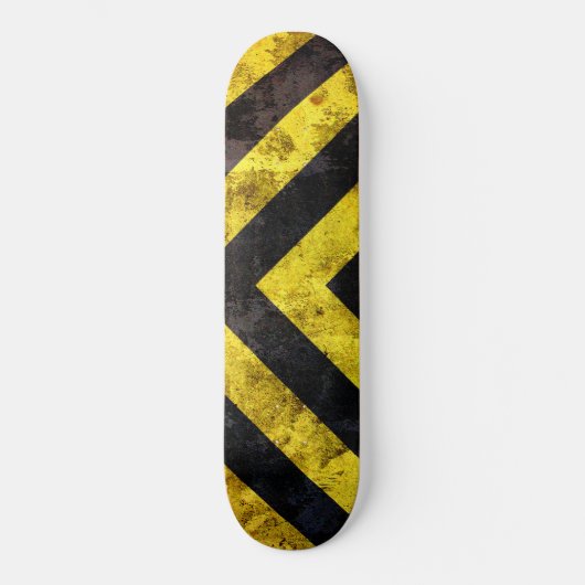 Grunge onder bouwstrepen skateboard (Voorkant)