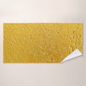 Grunge or ou feuille arrière - plan et textureabst (Serviette de bain)