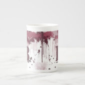 Grunge Paint Splatter - Poort Rood - Mok (Voorkant)