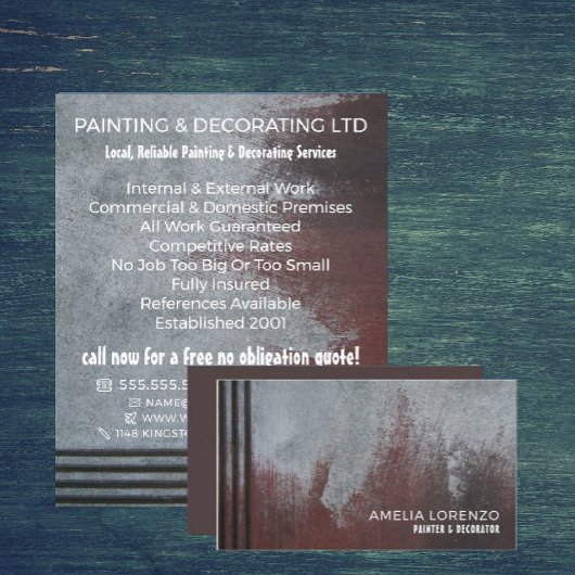 Grunge Painted Wall, schilder & decorator Flyer