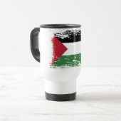 Grunge Palestine Flag Reisbeker (Voorkant links)