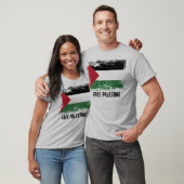 Grunge Palestine Flag T-shirt (Unisex)