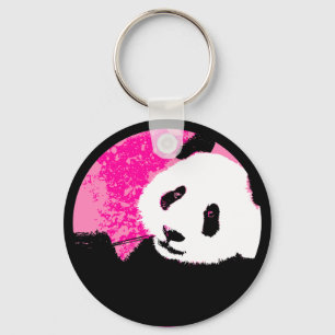 grunge panda. sleutelhanger