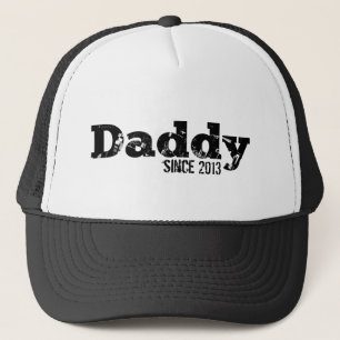 Grunge Papa Year Personalization Trucker Pet