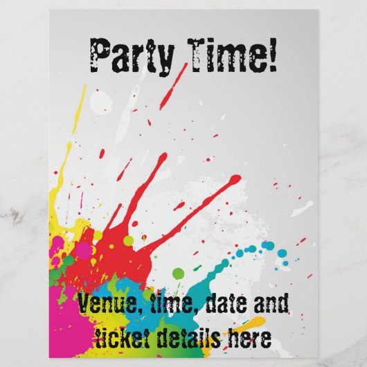 Grunge party flyer (Voorkant)