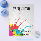 Grunge party flyer (Enkel)