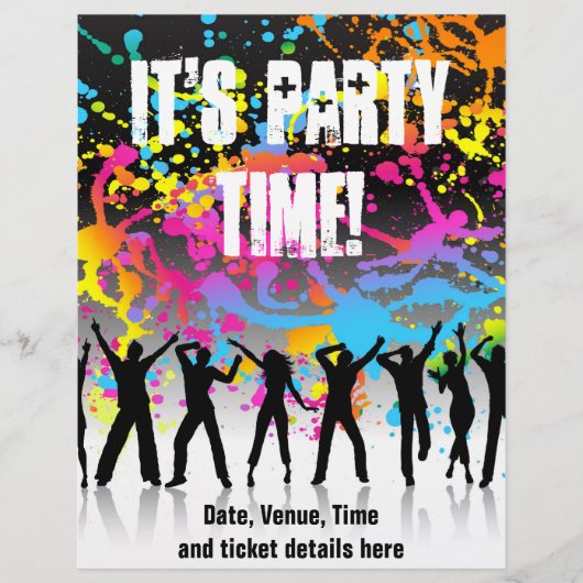 Grunge party flyer (Voorkant)