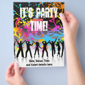 Grunge party flyer (Hand)