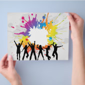 Grunge party flyer (Hand)