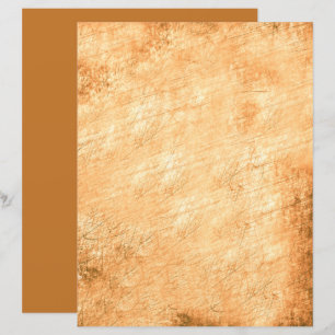 Grunge Pastel Oranje Scribble Art