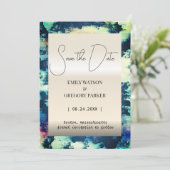 Grunge Patina roest metallic Save the Date (Staand voorkant)
