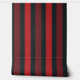 Grunge Patroon Stripe Achtergrond Rood Zwart Behang