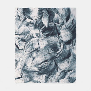 Grunge penseelstreken, Abstracte achtergrond. Fleece Deken