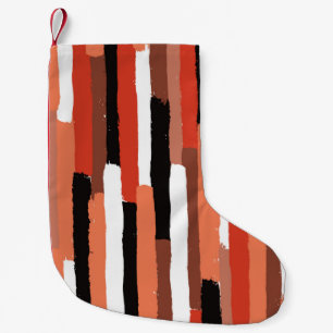 Grunge penseelstreken geometrisch naadloos patroon kleine kerstsok