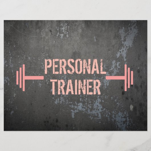 Grunge Personal Trainer Flyer (Voorkant)