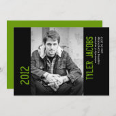 Grunge Photo Graduation Faire-part (Devant / Derrière)