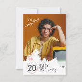 Grunge | Photo N'Importe Quel Âge Carte Anniversai (Devant)