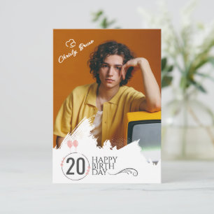 Grunge   Photo N'Importe Quel Âge Carte Anniversai