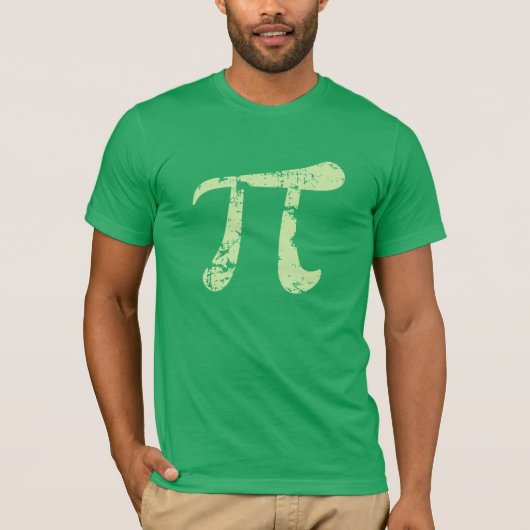 Grunge Pi-symbool T-shirt (Voorkant)