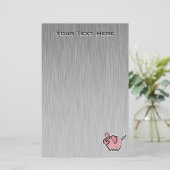 Grunge Pig Briefpapier (Staand voorkant)