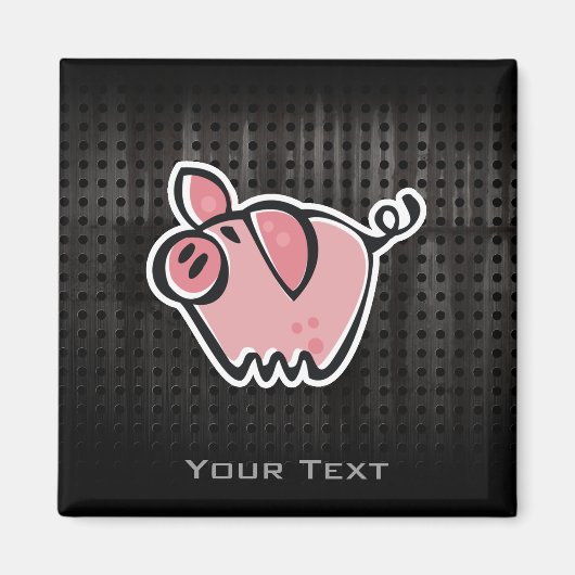 Grunge Pig Magneet (Voorkant)
