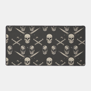 Grunge Pirate Skulls Patroon Bureaumat