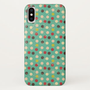 Grunge Polka Dots Pattern iPhone X Hoesje