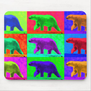 Grunge Pop Art Popart Polar-Beer multi-panel Muismat