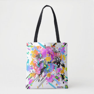 GRUNGE PUNK SPLATTER TOTE BAG