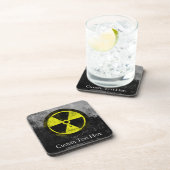 Grunge Radioactive Symbool Bier Onderzetter (Rechterzijde)