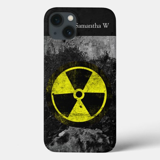 Grunge Radioactive Symbool Case-Mate iPhone Case (Achterkant)