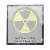 Grunge Radioactive Symbool Notitieblok (Voorkant)