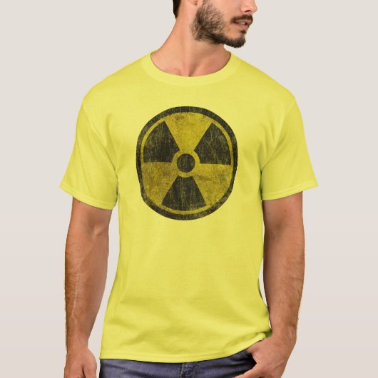 Grunge Radioactive Symbool T-shirt (Voorkant)