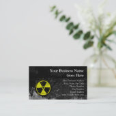 Grunge Radioactive Symbool Visitekaartje (Staand voorkant)