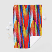 Grunge Rainbow Golfhanddoek (Insitu)