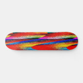 Grunge Rainbow Skateboard (Horizontaal)