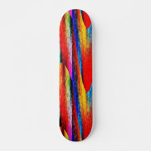 Grunge Rainbow Skateboard (Voorkant)