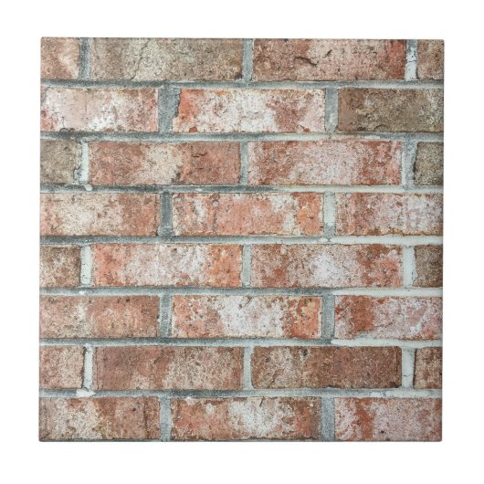 Grunge Red Brick Wall Brown Bricks Background Tan Tegeltje (Voorkant)