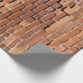 Grunge Red Brick Wrapping Paper Cadeaupapier (Hoek)