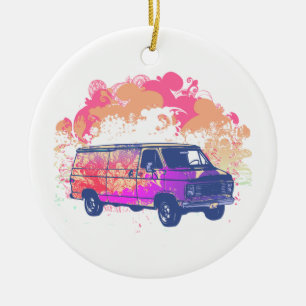 grunge retro hippie van keramisch ornament