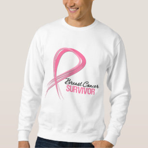 Grunge Ribbon Breast Cancer Survivor Trui