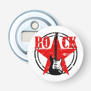 Grunge rock button flesopener