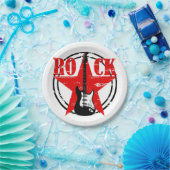 Grunge rock papieren bordje (Feest)
