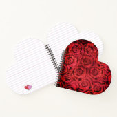 Grunge, rode rozen notitieboek (Binnen)