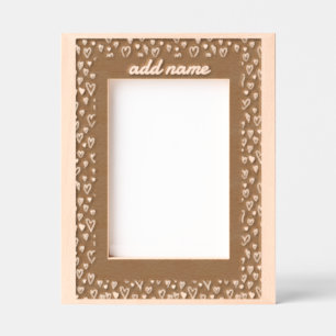 Grunge Romantic Hearts Bordure cadre