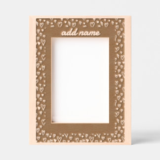 Grunge Romantic Hearts Bordure cadre