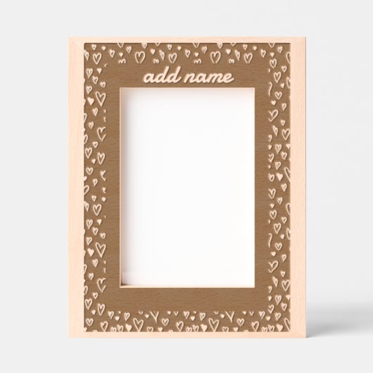 Grunge Romantic Hearts Bordure cadre (Recto)